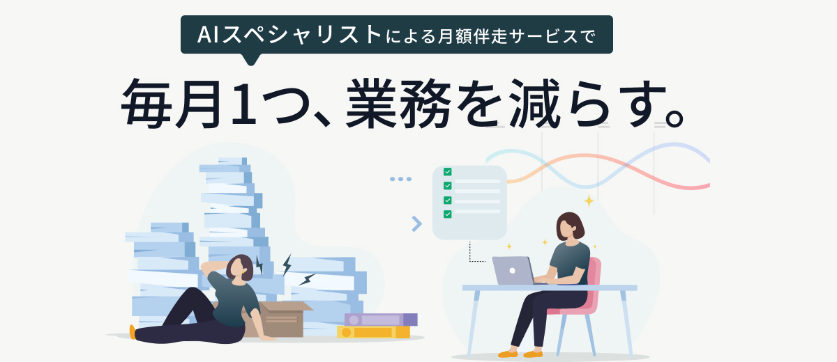 AI業務改善支援のイメージ